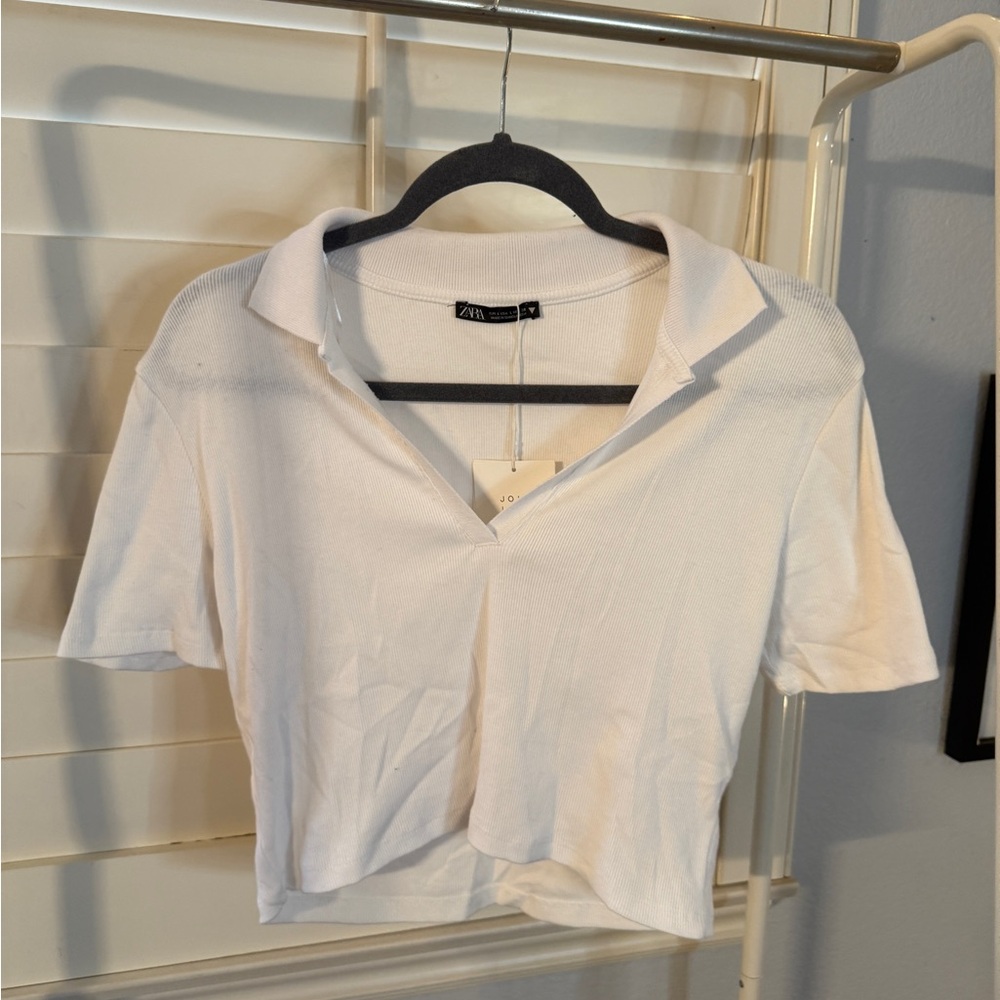 Zara Classic White Button Down Shirt